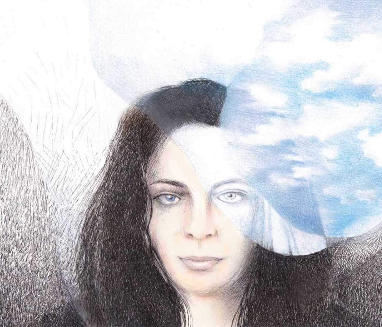 autoportrait - portrait - maureen colomar - illustration - dessin - rotring